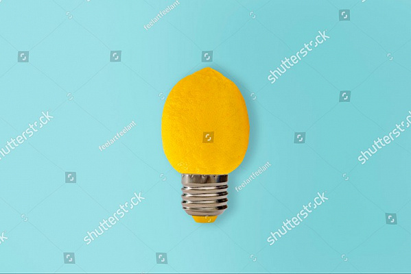 Картина Лимонная лампа - Еда-напитки 