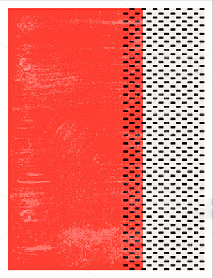 Картина Штрихи на червоному - Канате 