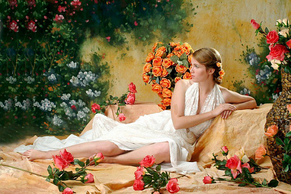 Картина Мои любимые розы - Женские современные 