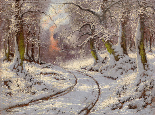 Картина Глубокая зима - Неогради Ласло 