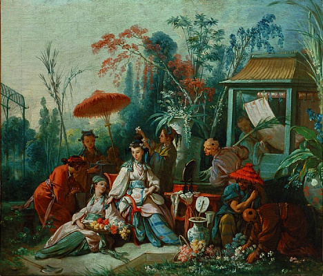 Картина Китайский садик - Буше Франсуа 