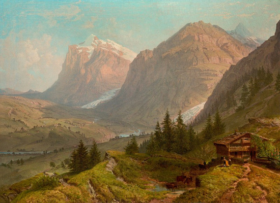 Картина Альпы - Ричардс Уильям Трост 