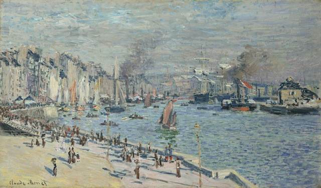 Картина Вид на старую гавань в Гавре - Моне Клод 