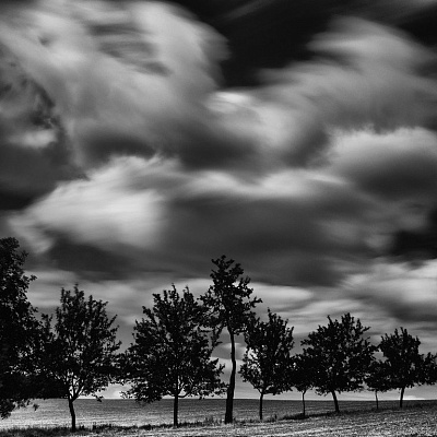 Картина Хмари - Чорно-біле 