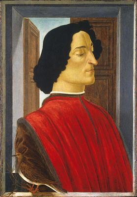 Картина Портрет Джулиано Медичи - Боттичелли Сандро 