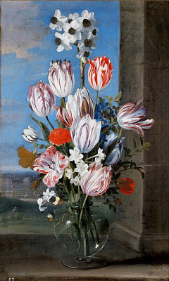 Картина Амбросіус Босхарт - Натюрморт з тюльпанами - Картини на кухню 