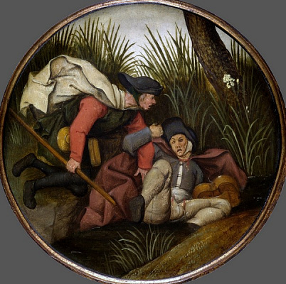 Картина Фламандські прислів'я 4 - Брейгель Пітер Молодший 