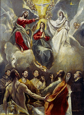 Картина Коронация Богоматери (Толедо, Музей Санта-Крус) - Эль Греко 