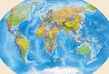 Современная карта мира 5