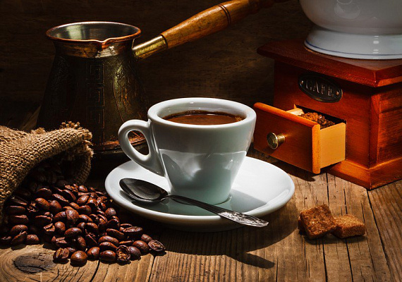 Картина Натюрморт с кофе - Еда-напитки 