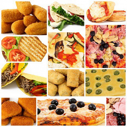 Еда. Коллаж