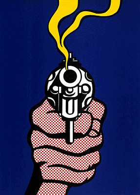 Картина Пістолет в Америці - Ліхтенштейн Рой 