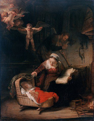 Картина Святое семейство - Рембрандт ван Рейн 