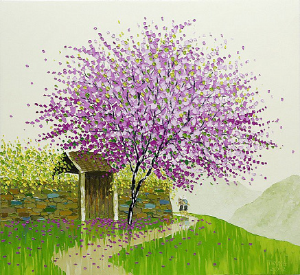 Картина Цветочное поле - Фэн Чу Тран 