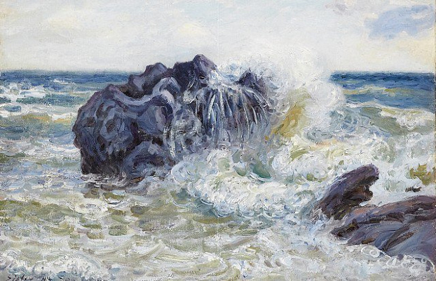 Картина Бухта Лангланд, хвиля - Сіслей Альфред 