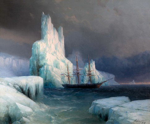 Картина Ледяные горы в Антарктике - Айвазовский Иван 