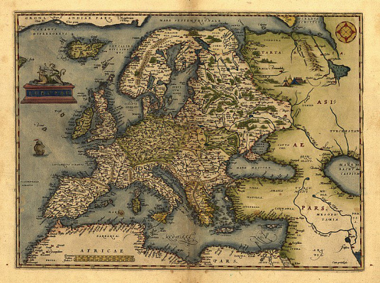 Картина Карта Європи - Карти на стіну 