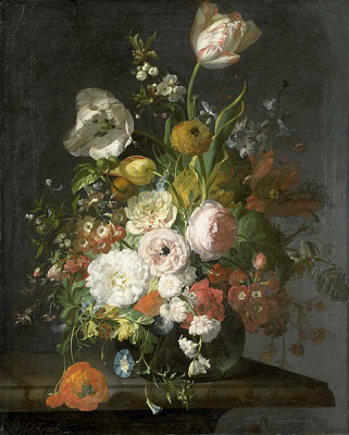 Картина Рашель Рёйш - Ваза с цветами - Картины на кухню 