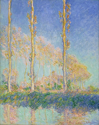 Картина Три дерева, осень - Моне Клод 