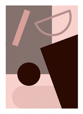 Картина Рожева композиція 10 - Фадхлуррахман 