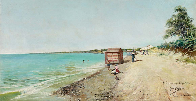 Картина Пляж Санлукар де Баррамеда - Гарсиа Родригез Мануэль 