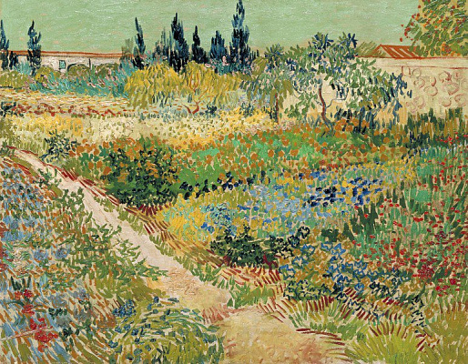 Картина Сад с цветами - Ван Гог Винсент 