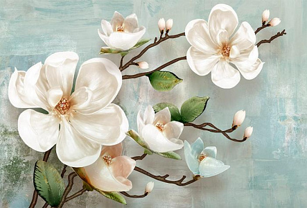 Гілка білих квітів