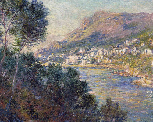 Картина Монте-Карло, вид с Рокебрюн - Моне Клод 