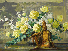 Будда и желтые розы