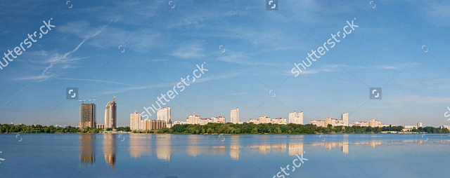 Картина Вид на Оболонь. Киев - Панорамы 