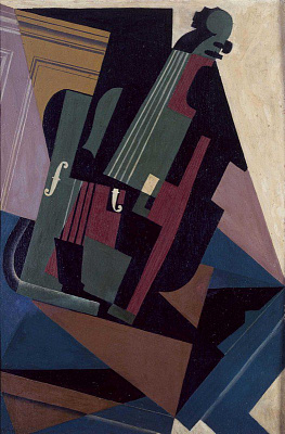Картина Скрипка 1916 - Грис Хуан 