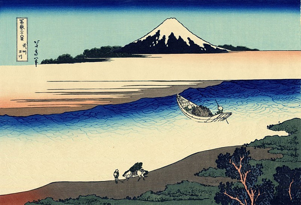 Картина Річка Тама у Бусю, провінція Мусасі - Японський живопис 