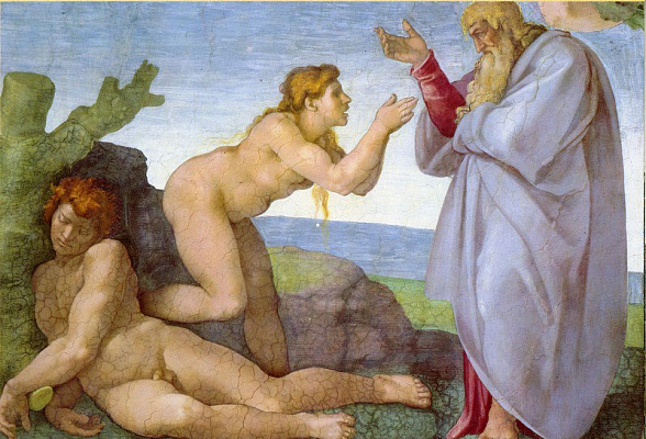 Картина Сотворение Евы - Буонарроти Микеланджело 
