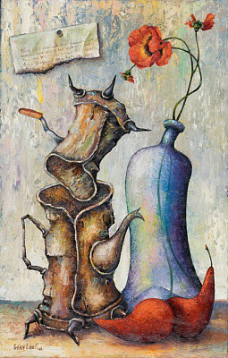 Картина Самовар та ваза - Гаррі Ліф 