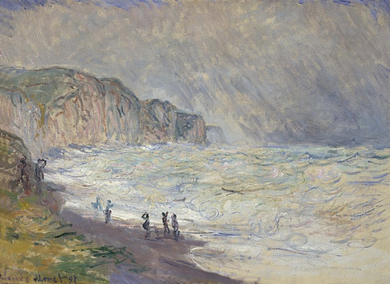Картина Бурное море в Пурвиле - Моне Клод 