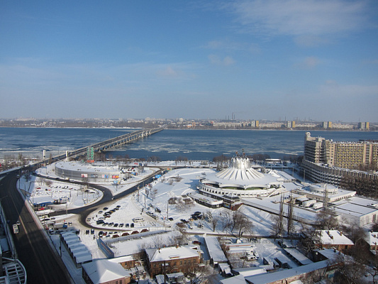 Картина Місто в снігу, Дніпро - Місто 