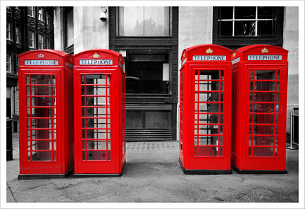 Телефонные будки в Лондоне