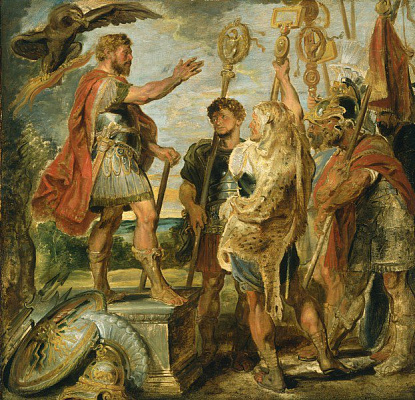 Картина Дециус Мус обращается к своим Легионам - Рубенс Питер Пауль 