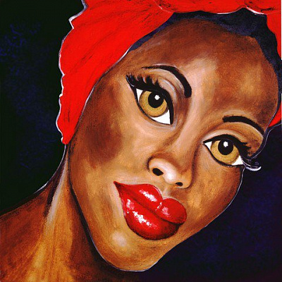 Картина Лица, Африка 2 - Неизвестный художник 