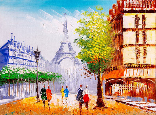 Картина Парижская улица 3 - CYC 