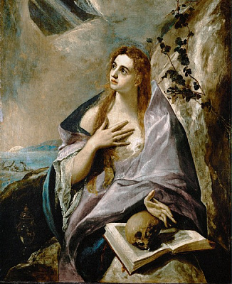 Картина Кающаяся Св. Мария Магдалина 2 - Эль Греко 