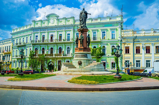 Картина Одеса. Пам'ятник Катерині II - Місто 