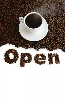 Картина Open - Картины для кафе 
