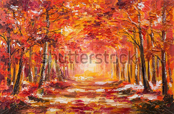 Картина Яскрава осінь - Unknown Artist 