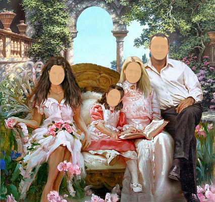 Картина Современный семейный образ - Семейные современные 