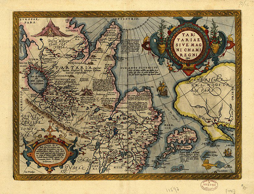Картина Карта Тартарії - Карти на стіну 