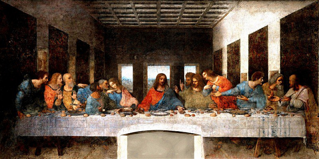 Картина Тайная вечеря - Да Винчи Леонардо 