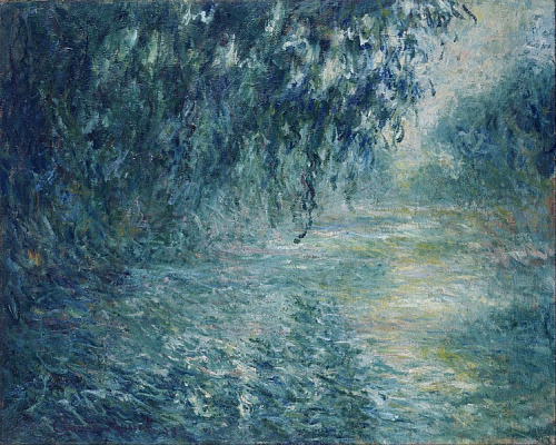 Картина Утро на Сене под дождем - Моне Клод 