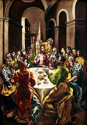 Картина Христос у домі Симона фарисея - Ель Греко 