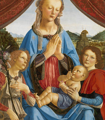 Мадонна с младенцем и двумя ангелами 